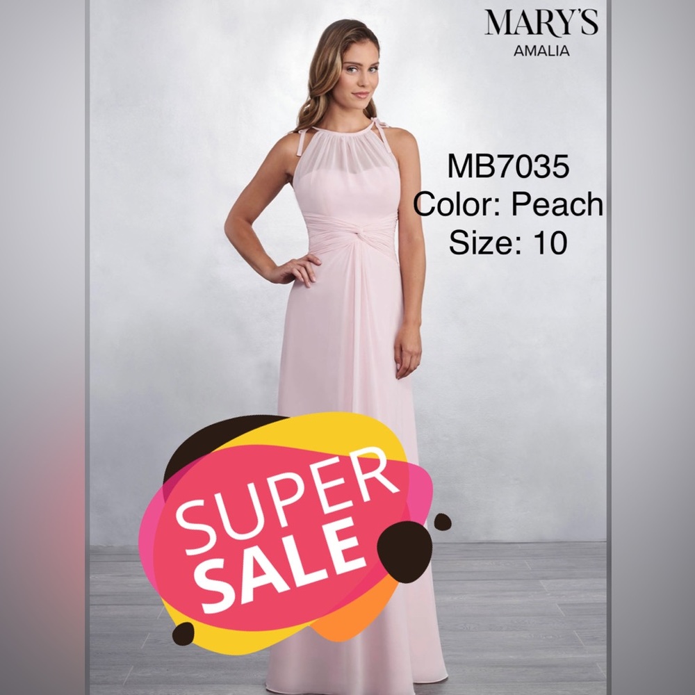 Mary’s Bridal bridesmaid dress Color: PEACH Size:8